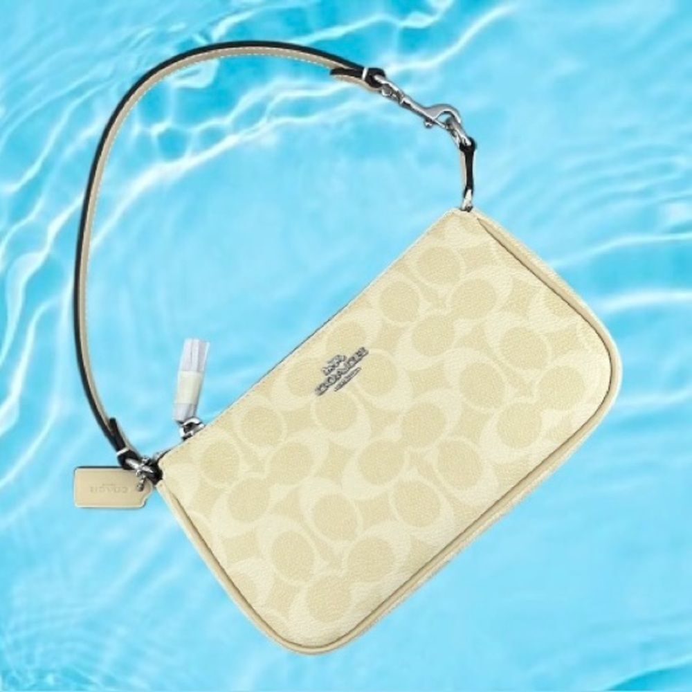 Coach Nolita 19 In Signature Canvas Butter Yellow Shoulder Bag Purse